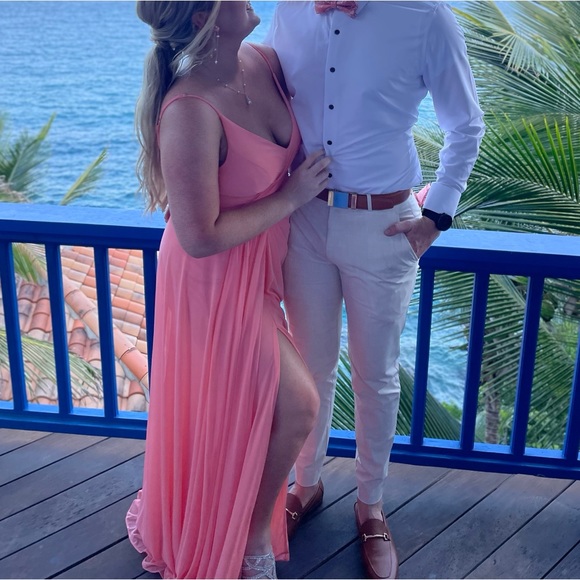 Azazie Dresses & Skirts - Coral Azazie Evalin dress